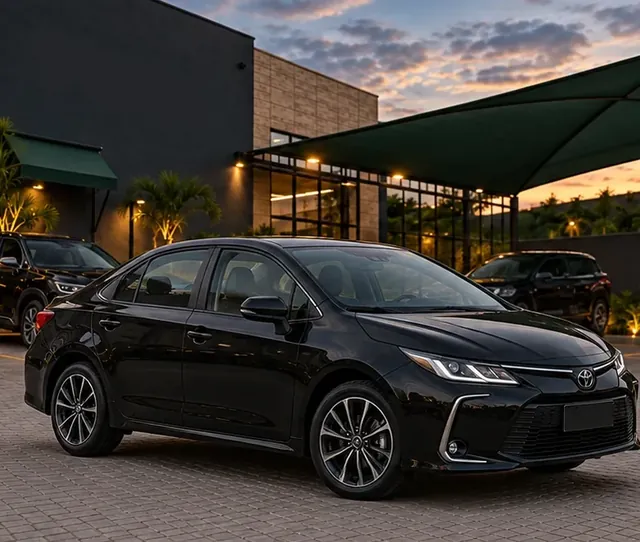 Sedã executivo Toyota Corolla preto